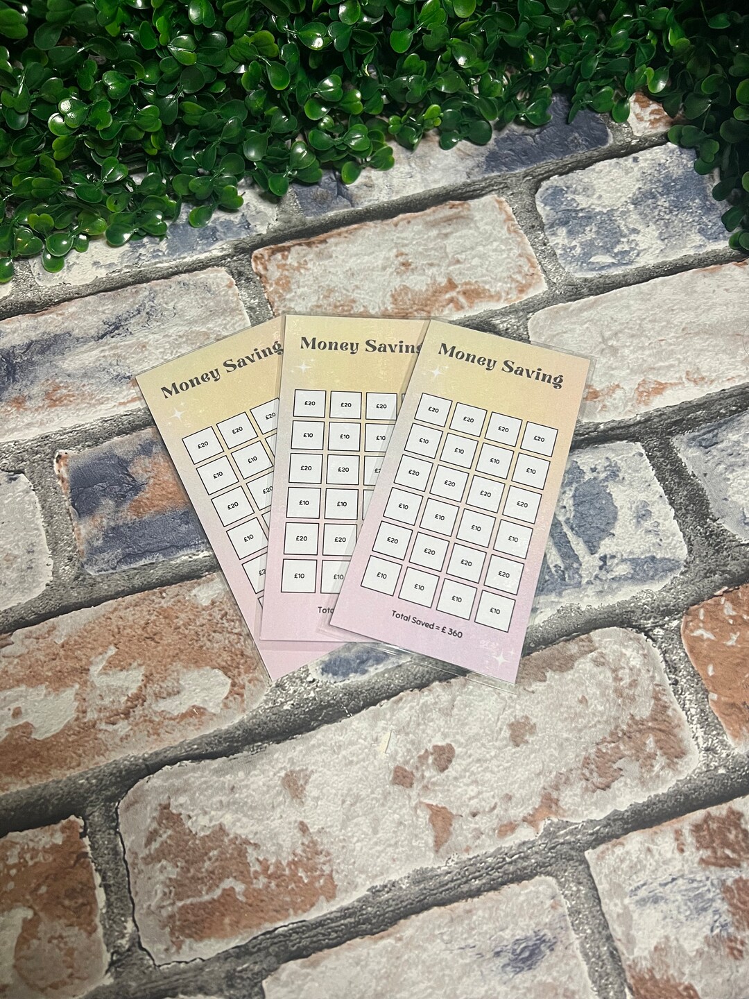 Bingo Big Savings Challenge Laminated Cash Binder Insert Budget Binder ...