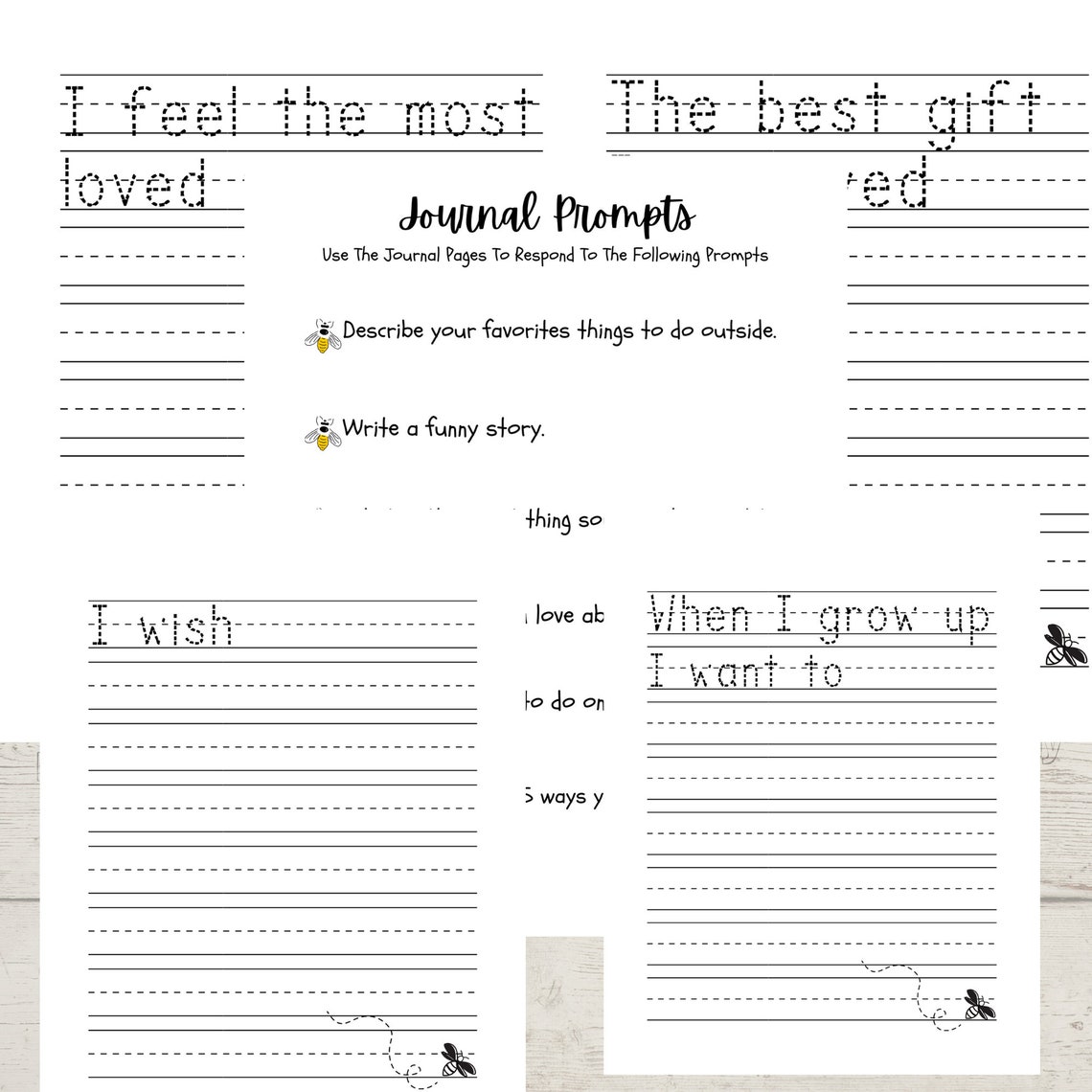 Prek 3rd Grade Guided Journals for Kids Coloring Pages Etsy UK
