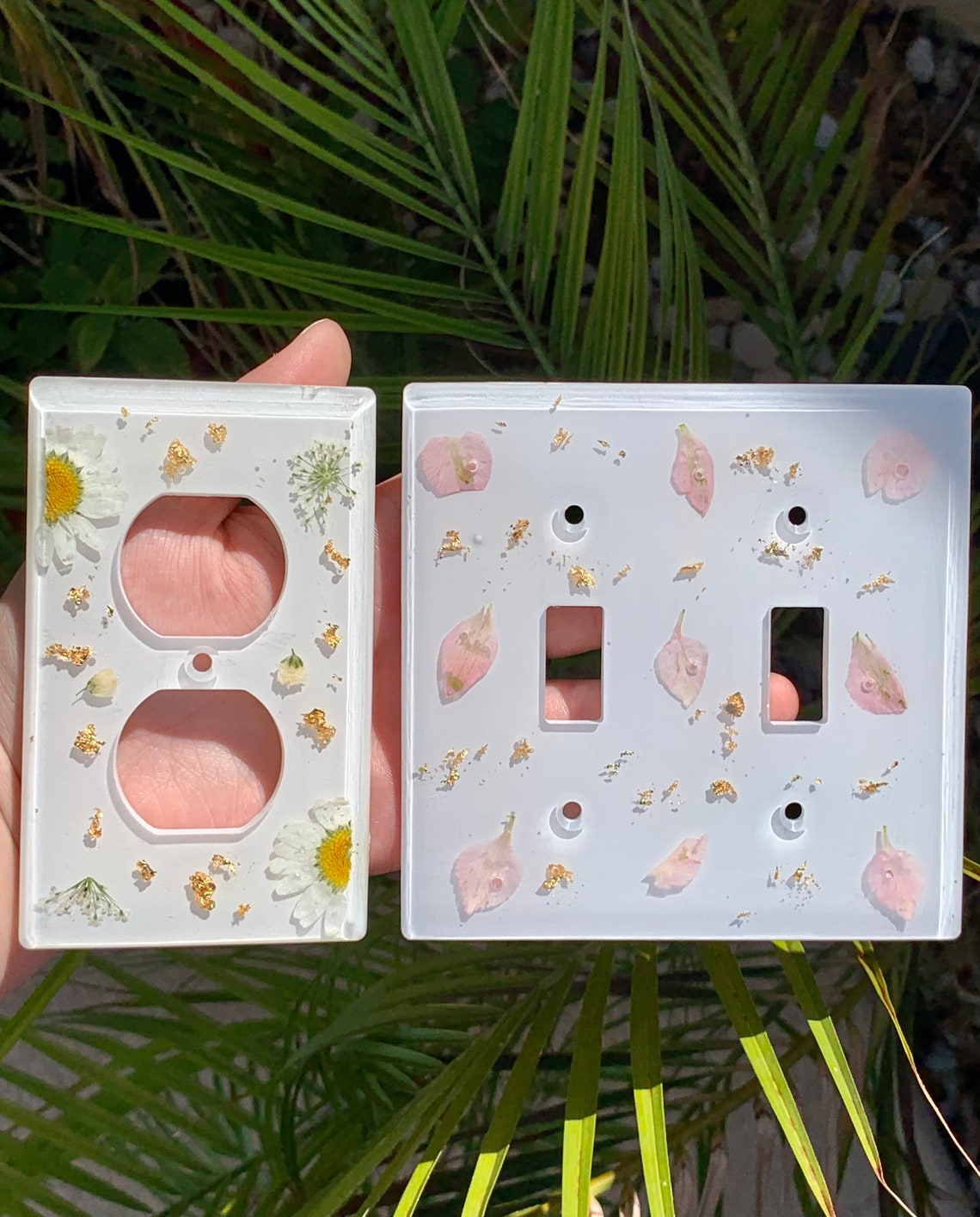 Flower Outlet Covers Flower Light Switch Covers Etsy