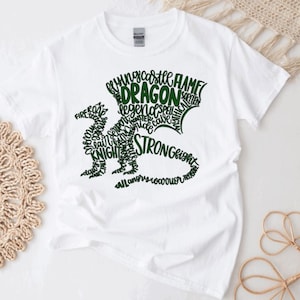 grüner Drache Shirt Kinder, Geburtstagsgeschenke für Jungen, zwischen Jungengeschenke, Drachengeschenke für Mädchen, Drache-T-Shirt, Drache-Kleinkind-Hemd, personalisiert