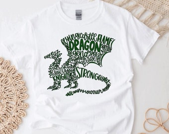 green dragon shirt kids, birthday gifts for boys, tween boy gifts, dragon gifts for girls, dragon tshirt, dragon toddler shirt, personalized