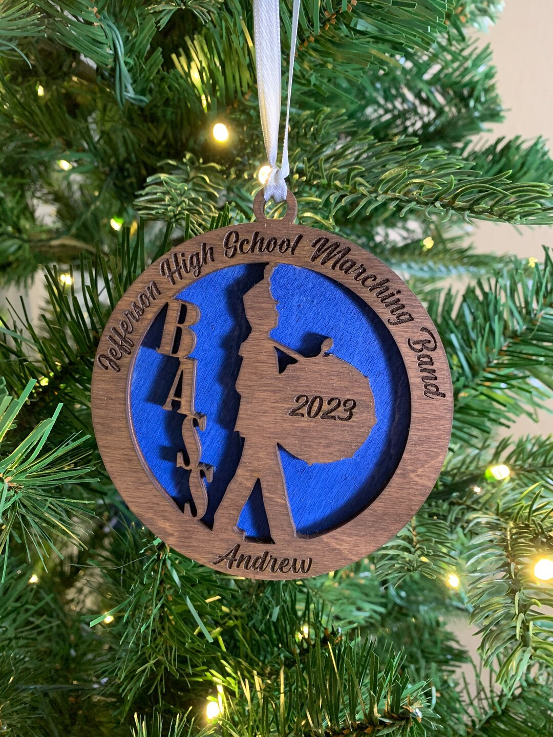 Marching Band Bass Drum Ornament Etsy