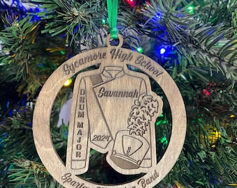 Marching Band Ornament with open back