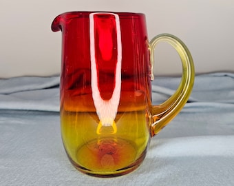 Mid-Century Amberina Pitcher