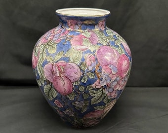 C & F Enterprises Fruit Pattern Vase