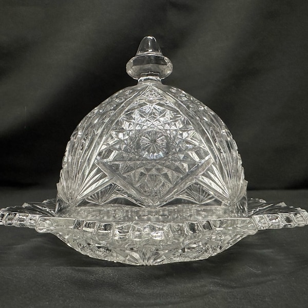 Glass Butter Dish Etsy