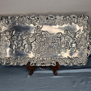 Vintage 1995 Arthur Court Rabbit Platter