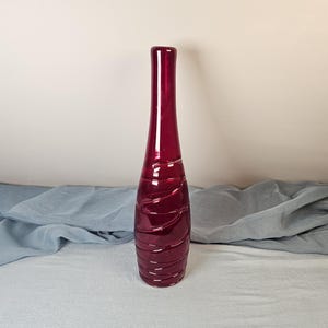 Vintage Ruby Red Vase
