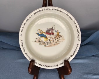 Wedgewood Beatrice Potter Peter Rabbit Porridge Bowl