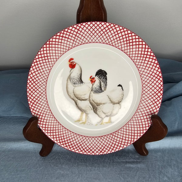 Rooster & Hen Plate by The Haldon Group