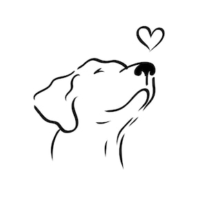 Dog Silhouette Plotter File SVG PNG JPG