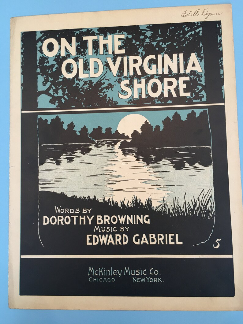 Vintage Sheet Music Covers Etsy