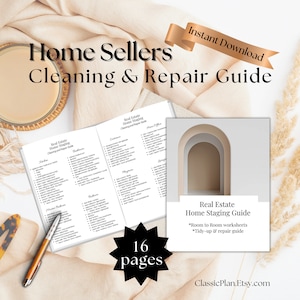 REAL ESTATE Home Sellers Staging Checklist Preparation Guide, DIY pre listing Home Staging Consultation forms, Instant pdf digital printable