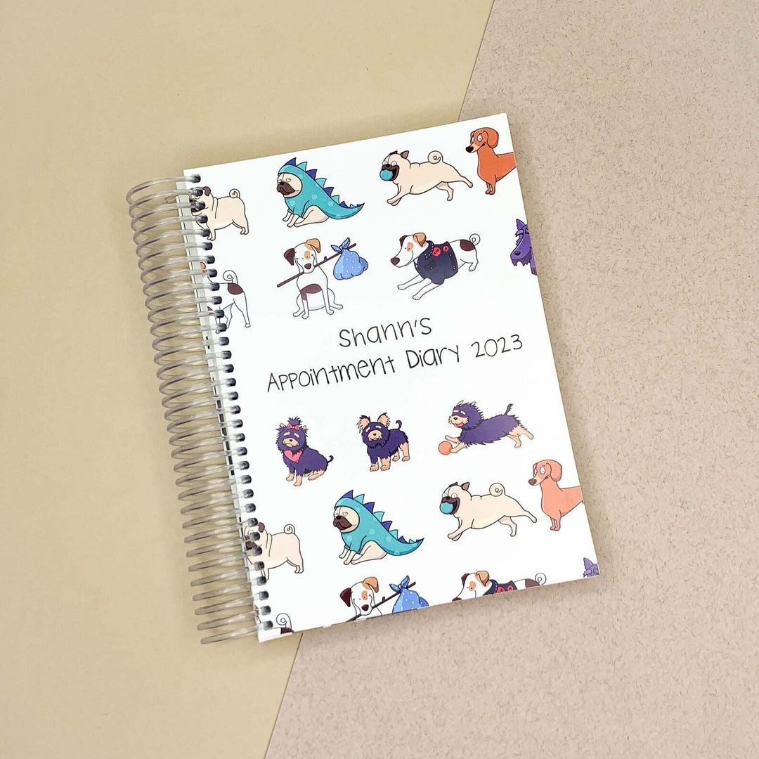 2024 A5 Dog Grooming Appointment Diary Day per Page Etsy UK