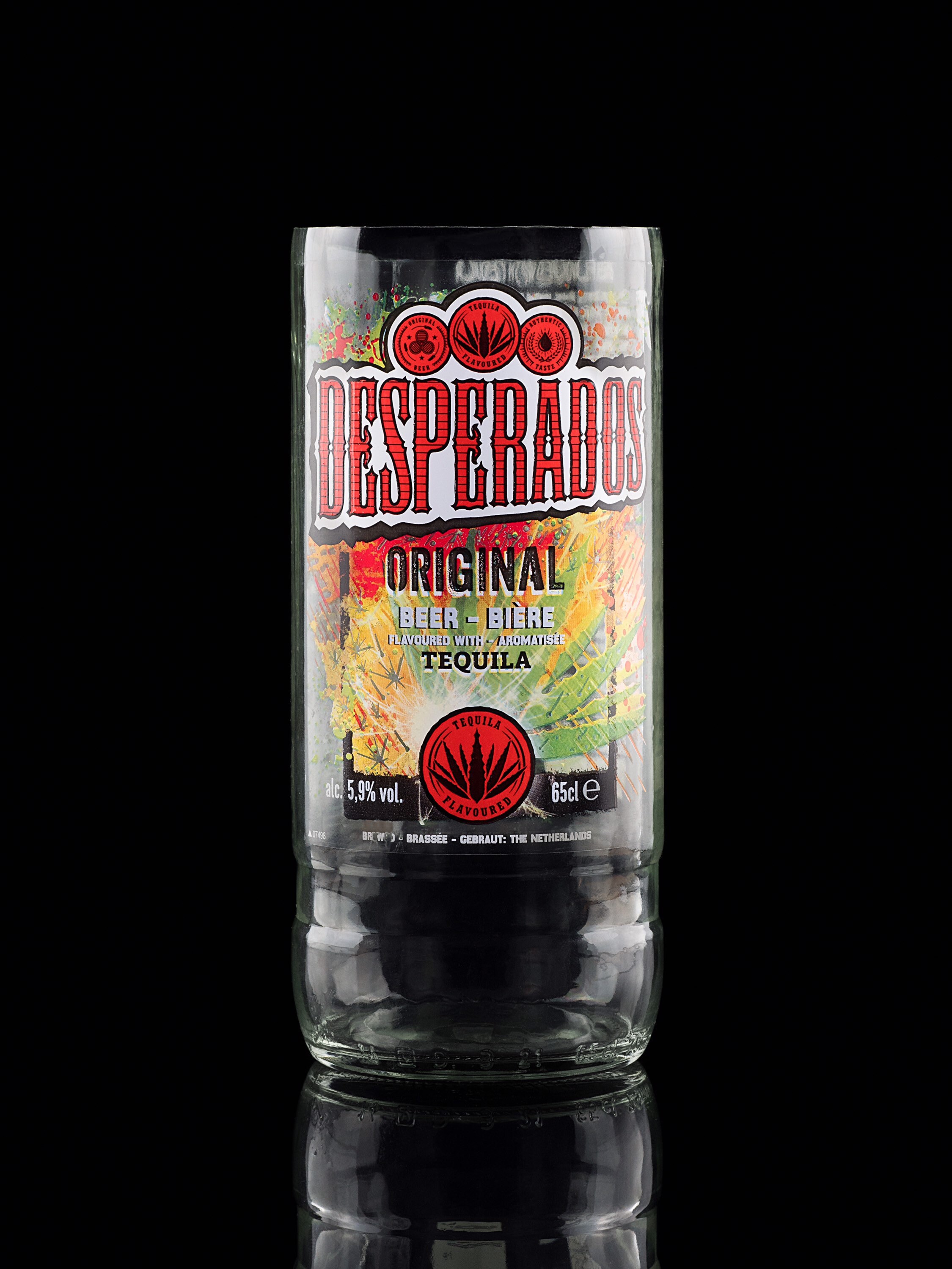 Upcycled Handmade Desperados Bottle Glasses Gift Novelty Bar Etsy