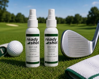 Ready Shot - 2pk bottles of 2oz Golf Club Cleaning Spray