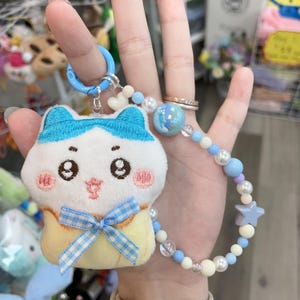Handmade DIY CHIIKAWA Plushies Beads Keychain | Bagchain
