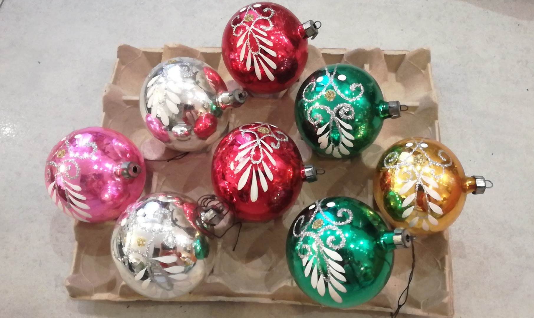 オズの魔法使いセット ソビエト ガラスオーナメント ヴィンテージ