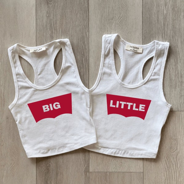 Big Little Reveal - Sorority Crops - Each Shirt Sold Separately