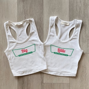 Big Little Reveal - Sorority Crops - Each Shirt Sold Separately