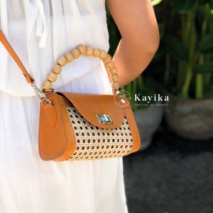 Gurtbandtasche, Gurtbandtasche, Cane Ledertasche, Gurtbandhandtasche, Tropical Cane Gurtband, Geschenk für Frauen, Hochzeitsgeschenk