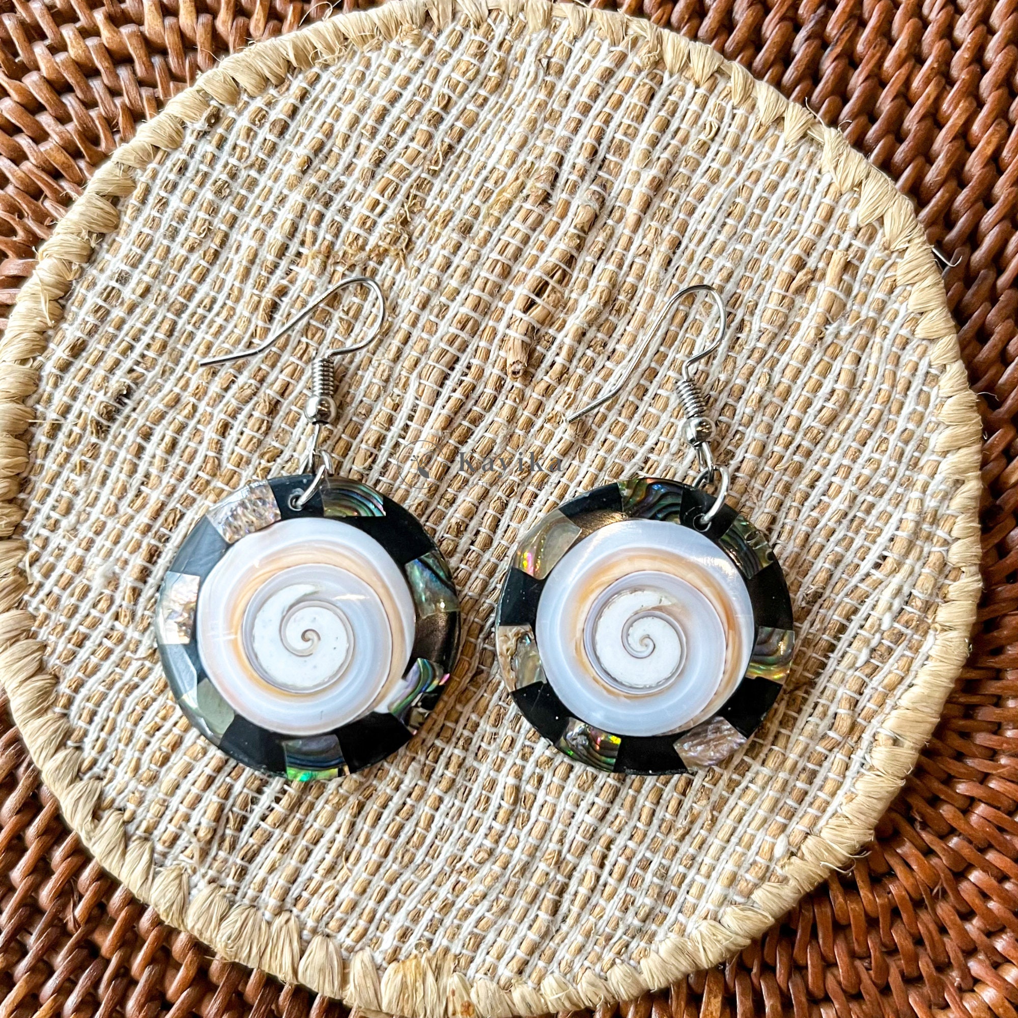 Orecchini Boho Abalone: gioielli fatti a mano in conchiglia Paua, regalo per la festa della mamma, regalo di Natale, regalo di San Valentino, regalo di nozze - Italia