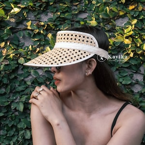 Sun Visor UV Protection Hat Cap - Perfect for Summer, Summer Hat,  Webbing Hat, Woven Hat, Gift for Women, Birthday Gift, Gift for Mom