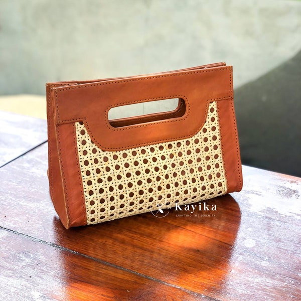 Rattan Clutch Etsy