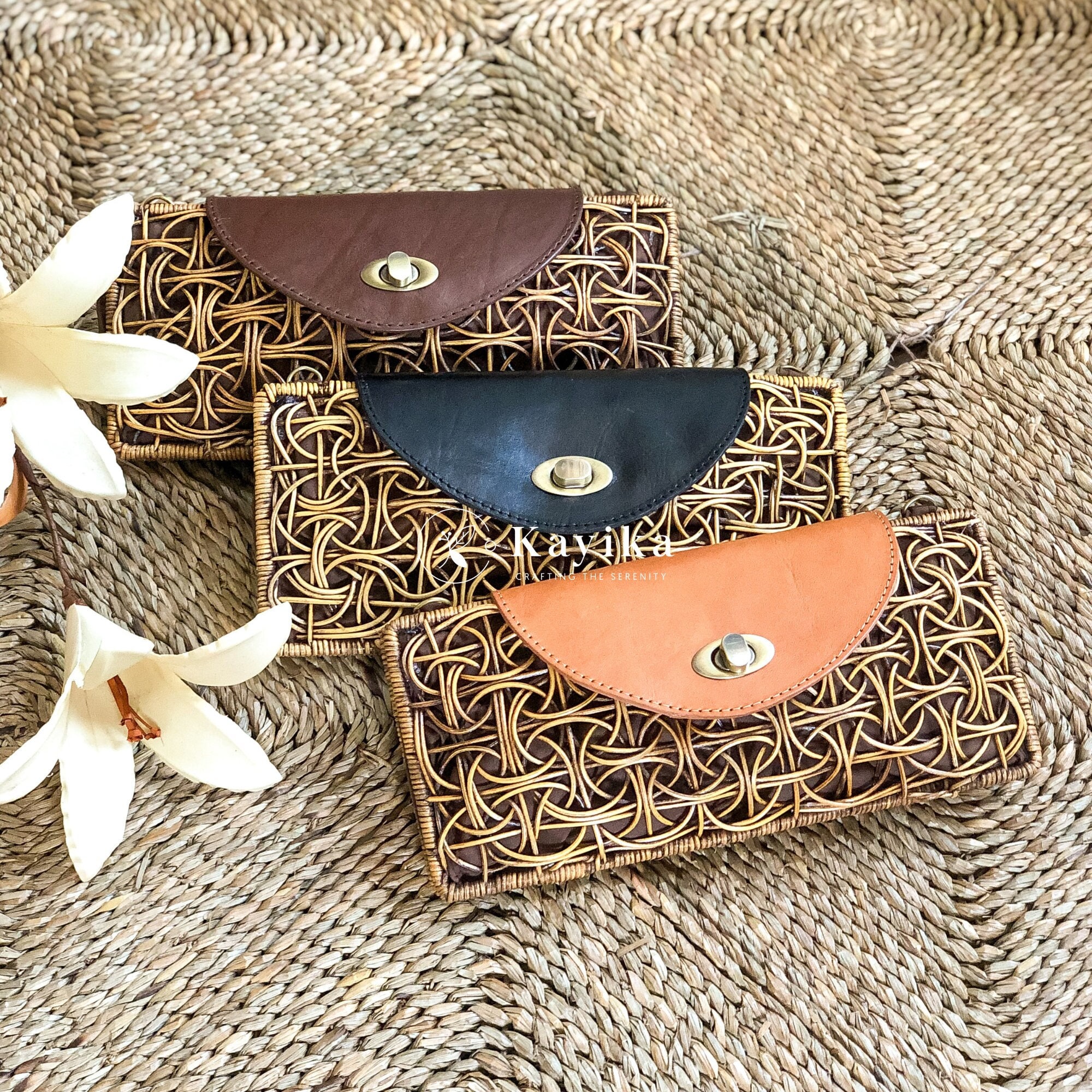 Sac à Main Rotin Bali – Fait Main, Ethnique, Bandoulière – Végétalien