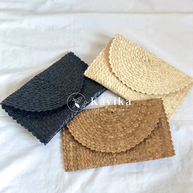 Stro clutch of clutch voor verschillende evenementen, geweven portemonnee, envelop portemonnee, cadeau voor moeder, cadeau voor haar, cadeau voor vrouwen, huwelijkscadeau afbeelding 9