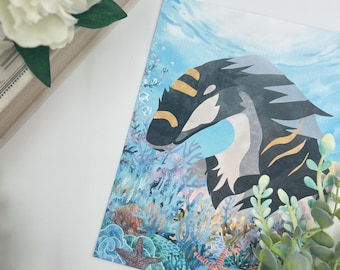Creatures of Sonaria JOTUNHEL art print and sticker art bundle! creature, fantasy, art print, stickers