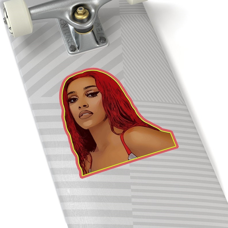 Doja Cat Glossy Sticker Female Pop Star Celebrity Singer Etsy Hong Kong