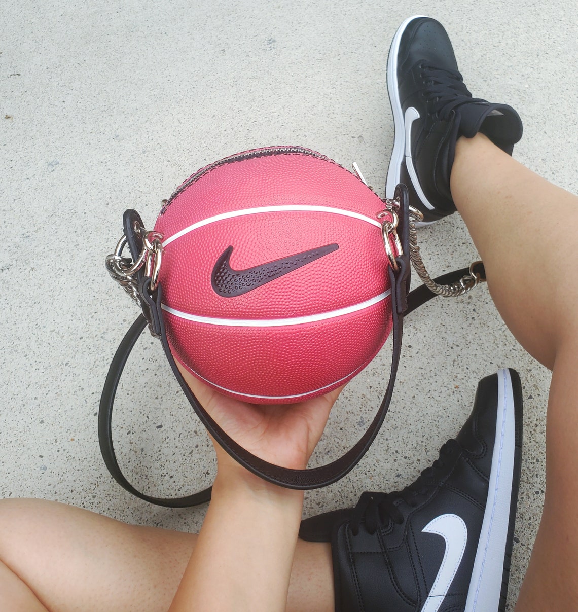 Handmade NIKE Mini Basketball Bag/Purse fully lined inside Etsy