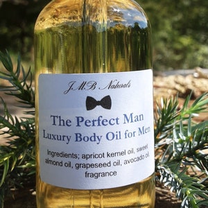 The Perfect Man Body Oil| Mens Body Oil| Gift for Him| Natural Skincare
