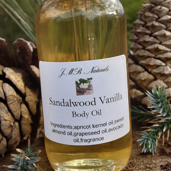 Sandalwood & Vanilla Body Oil | Luxury Body Oil