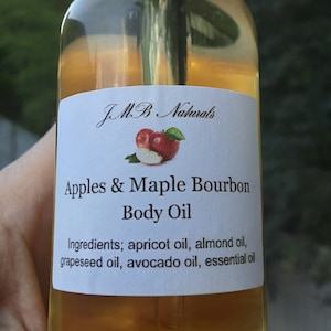 Apples & Maple Bourbon Body Oil| Natural Skincare| Gift