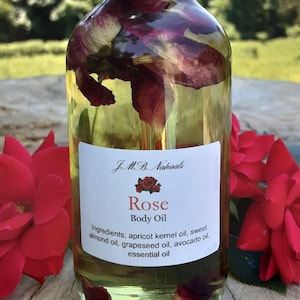 Rose Organic Body Oil: Natural Luxury Skincare Gift