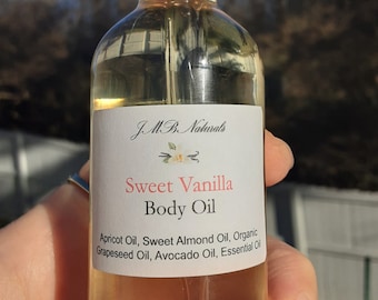 Natural Sweet Vanilla Body Oil