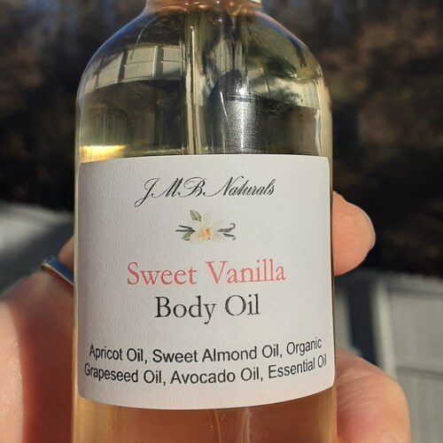 Vanilla Buttercream Dry Body Oil Spray Essential Oils Etsy