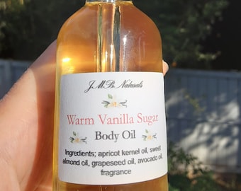 Warm Vanilla Sugar Body Oil| All Natural