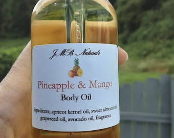 Pineapple & Mango Body Oil-Natural Vegan Skincare (2oz/4oz)