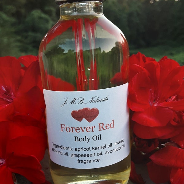 Forever Red Body Oil| Valentines Gifts| Body Oil| valentines day