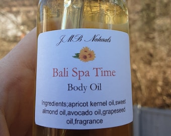 Bali Spa Time Body Oil| Natural Skincare| Vegan| Gift