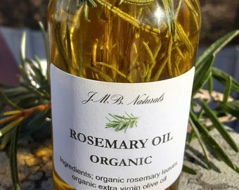 Organic Rosemary Hair Oil| Rosemary Infused Oil| Rosemary Oil for Hair| Natural Hair Care