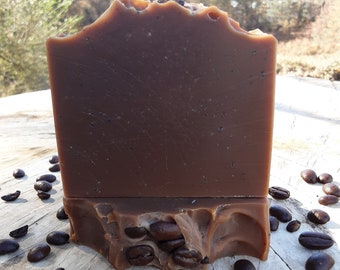 Hazelnut Coffee Soap Bar |Organic Bar Soap| Exfoliating Soap| Handmade Cold Process | Cocoa Butter