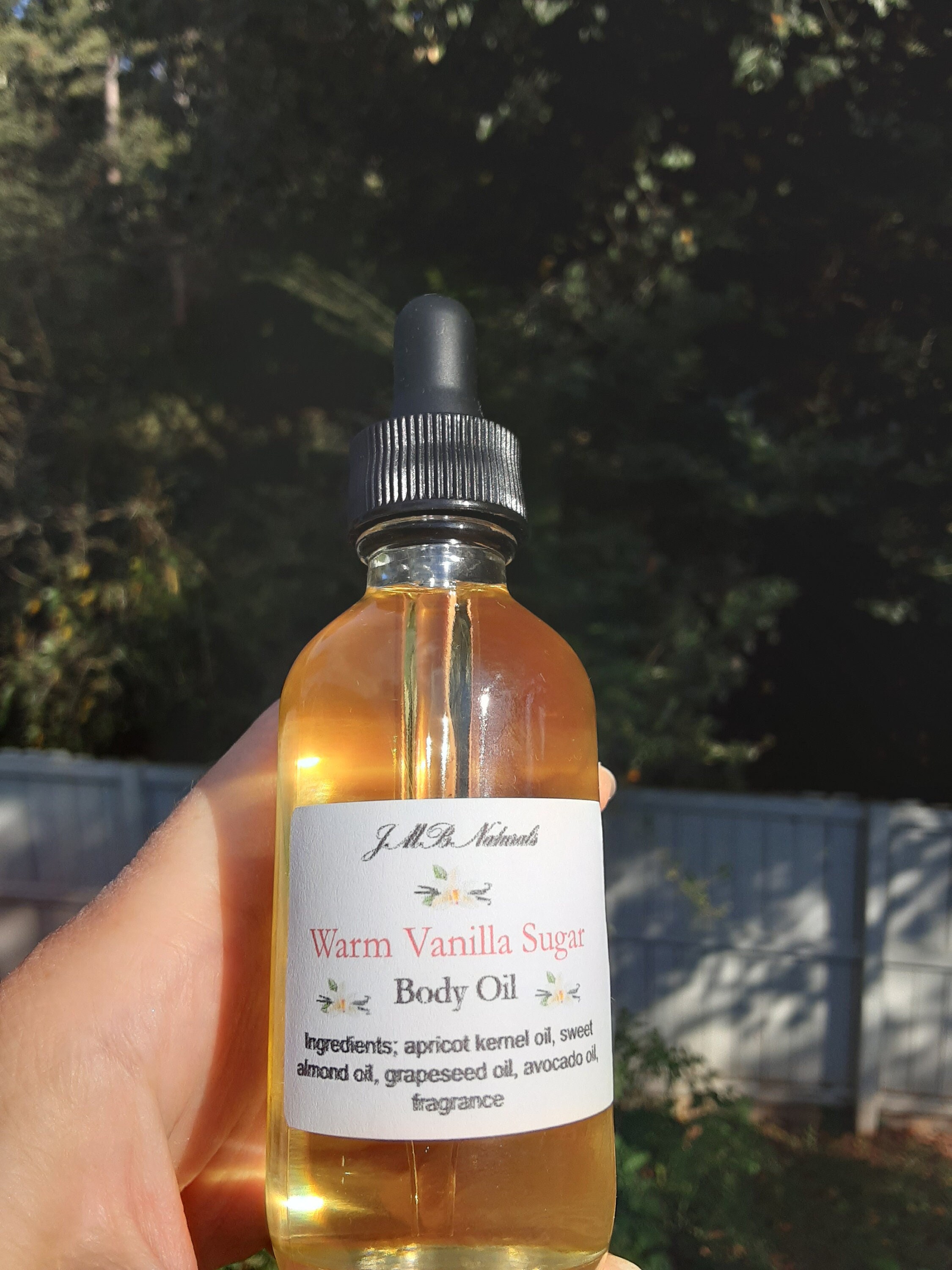 Warm Vanilla Sugar Body Oil All Natural 