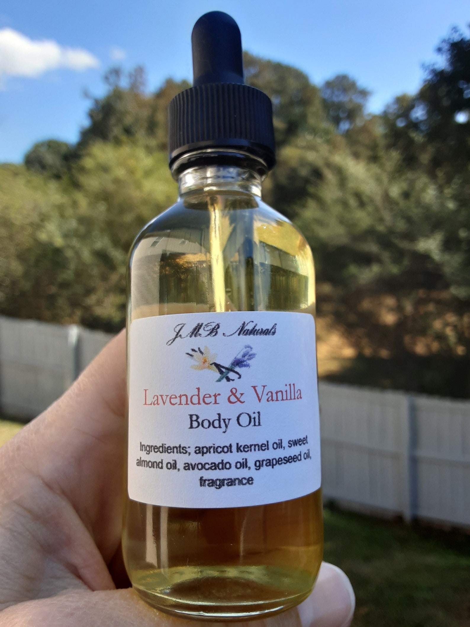 Lavender & Vanilla Body Oil Etsy