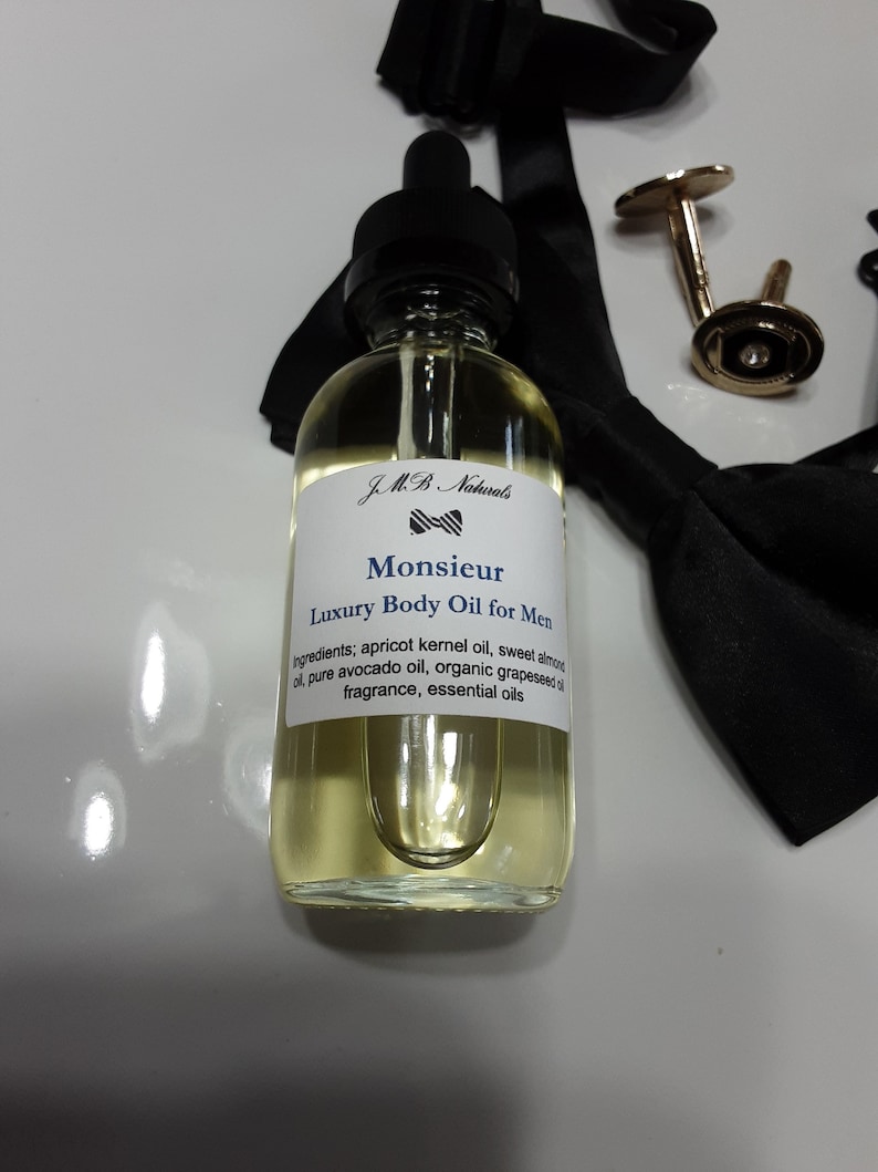 Monsieur Body Oil for Men Luxury Body Oil Gifts for Him Etsy