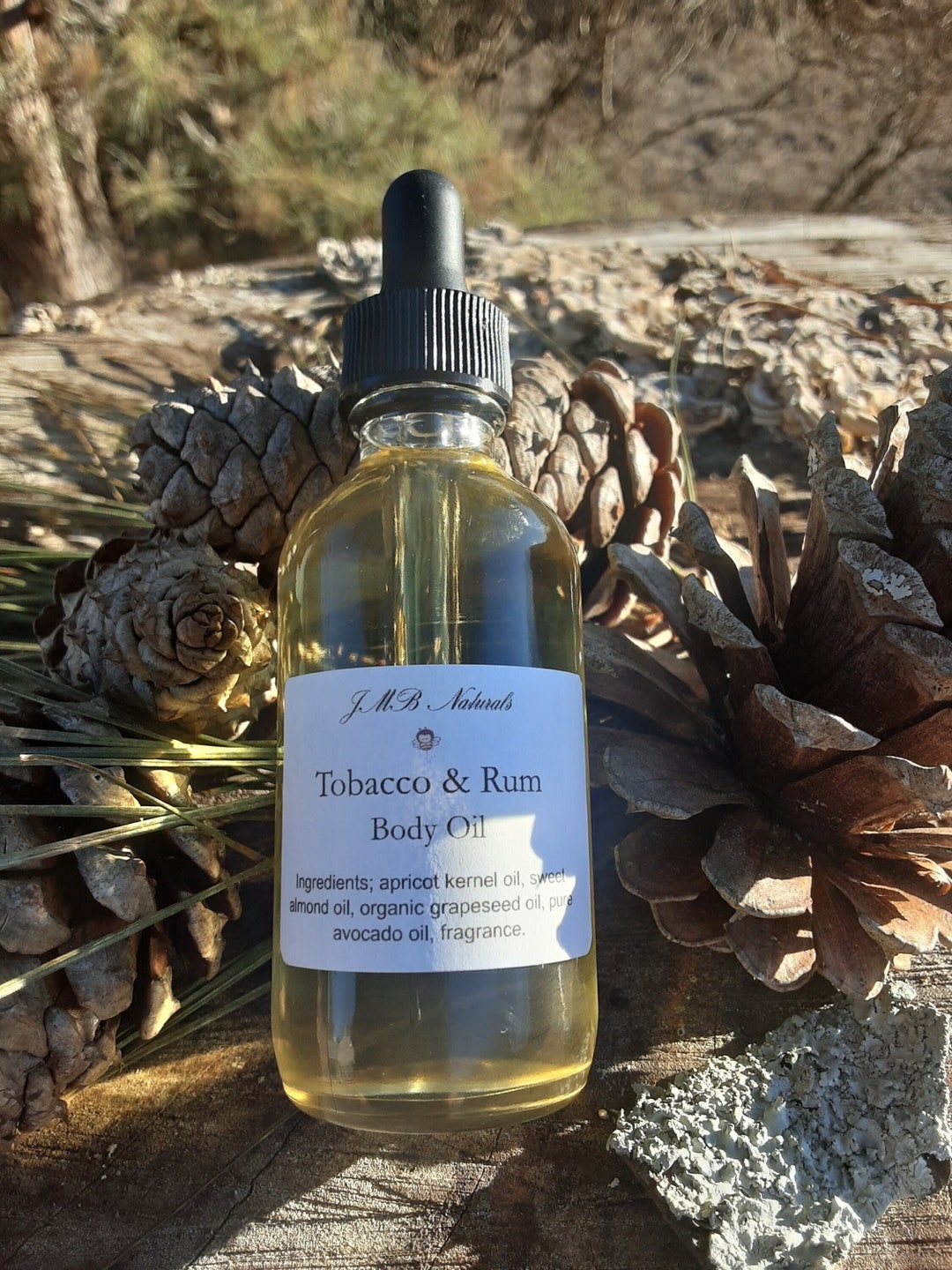 tobacco body oil Tobacco & Rum Body Oil: Natural Moisturizing Oil for Men