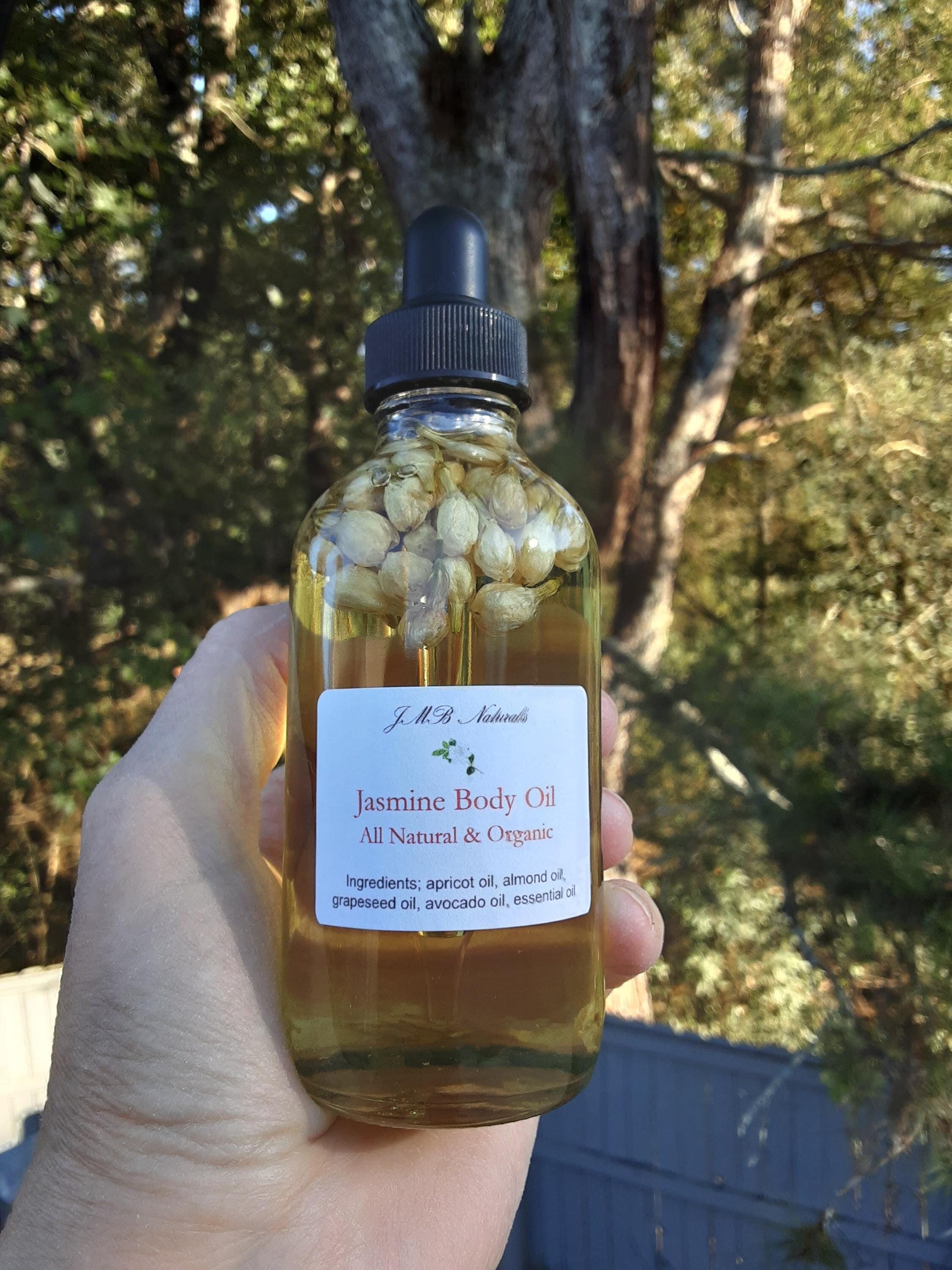 Organic Jasmine Body Oil: Natural Moisturizing Skincare Gift- 2oz